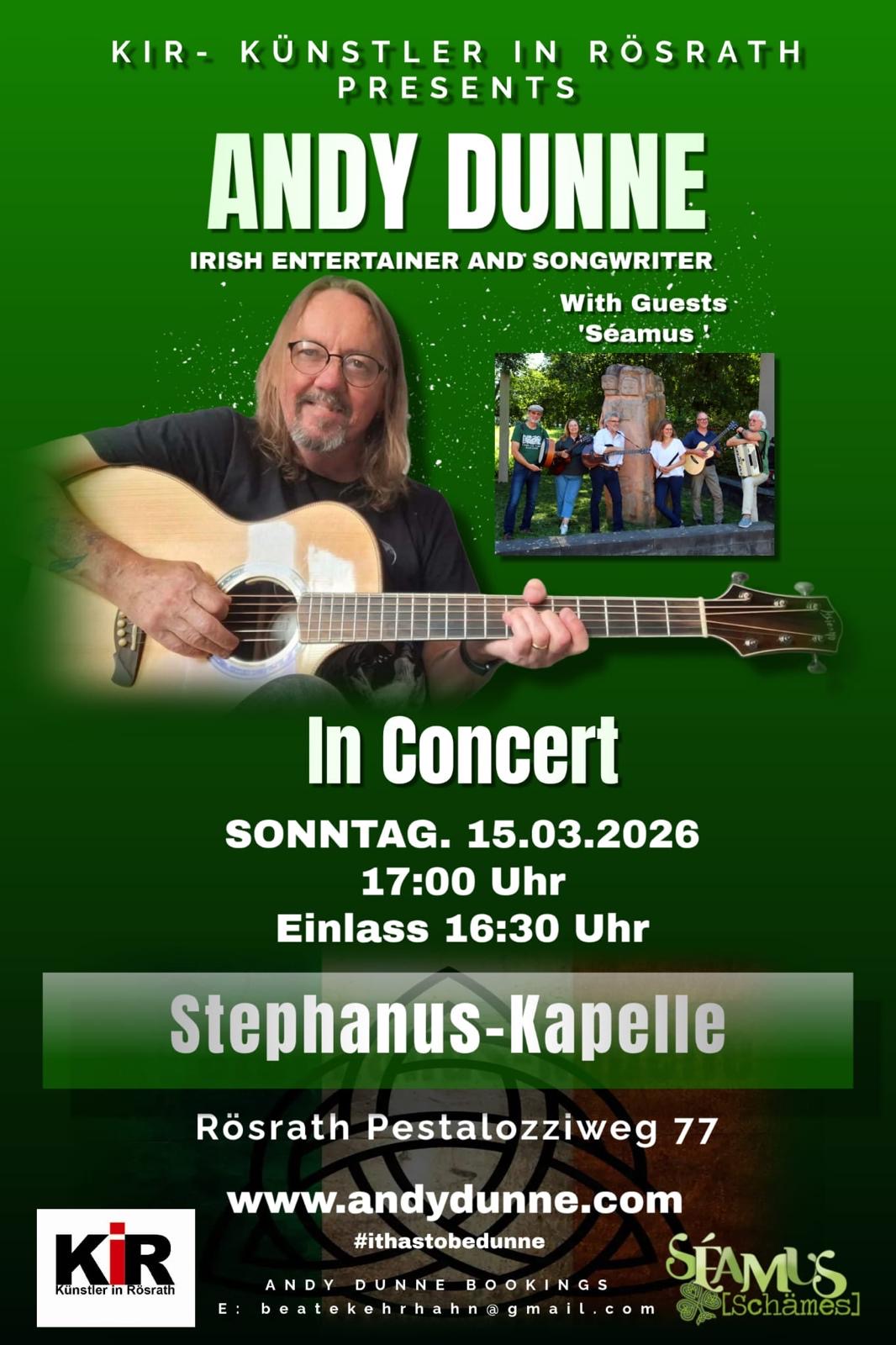 St. Patricks-Wochenende mit Andy Dunne